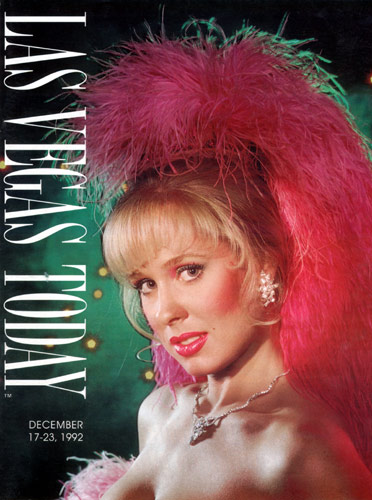 Photo of Showgirl on the cover of Las Vegas Today magazine