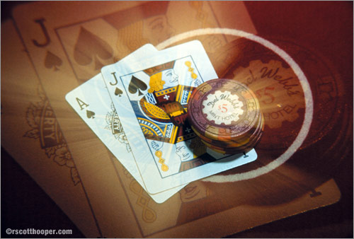 Image of cards in a blackjack game!