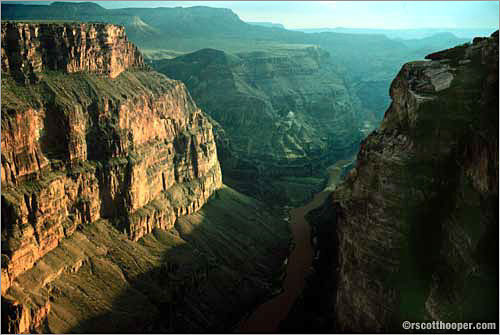 Photo of the inner gorge of the Grand Canyon from Toroweep on the North Rim