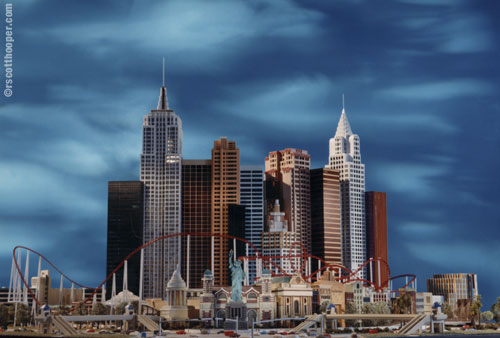 Photo of Las Vegas hotel New York, New York architectural model