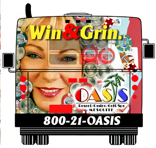 Image of Oasis Hotel Bus Ad