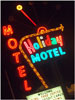 Holiday Motel sign in Las Vegas