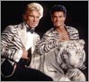 Photo of Siegfried & Roy with rare white tiger